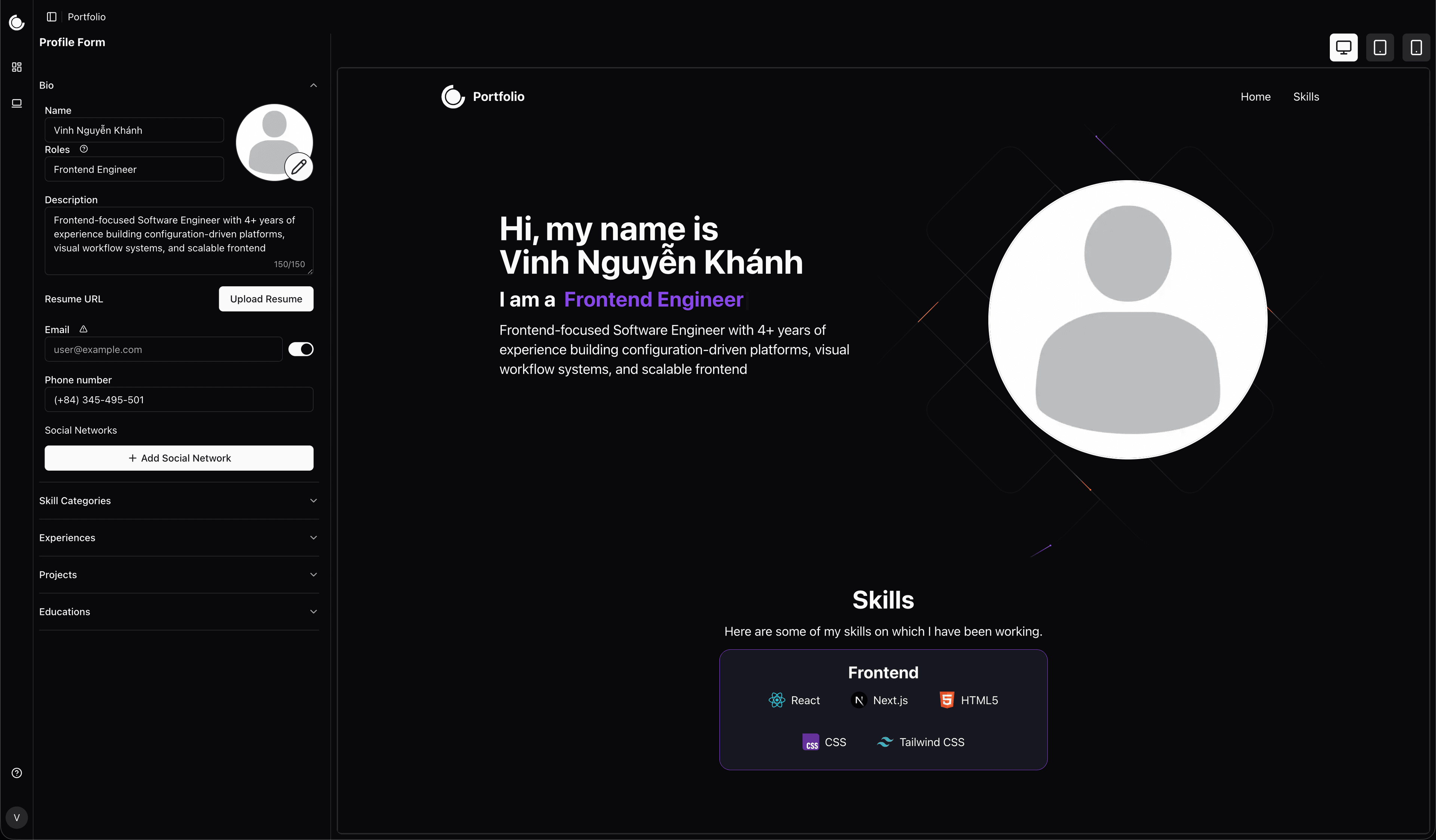 Portflow Editor